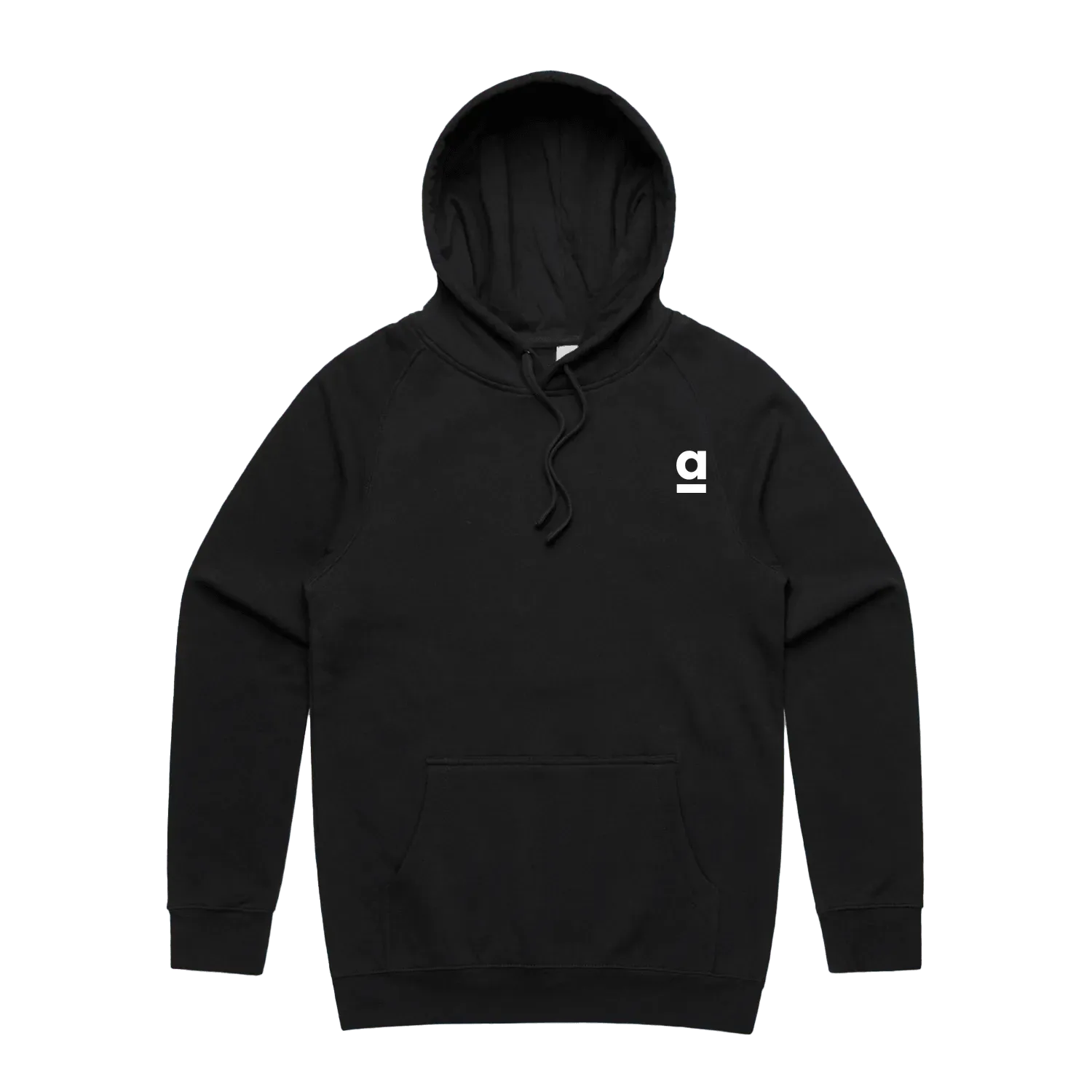 Black front flat lay