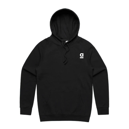 Black front flat lay