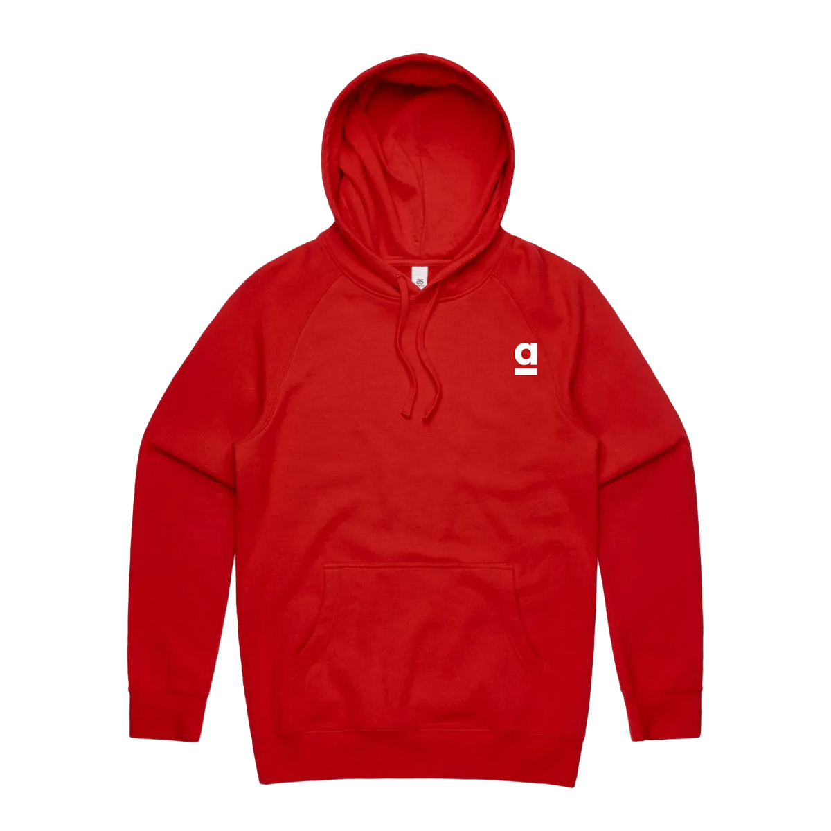 Red front flat lay
